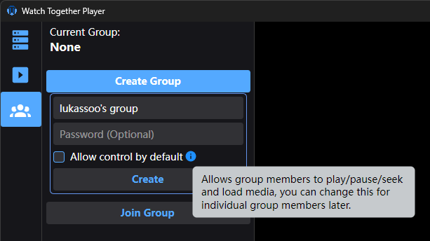 Group creation
